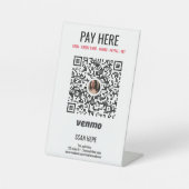 Signe De Table Tout Venmo d'affaires Payer ici (Recto)