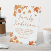 Signe De Table Traditions familiales du Baby shower d'automne (In SItu)