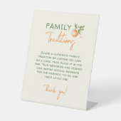 Signe De Table Traditions familiales Orange Citrus Little Cutie (Recto)