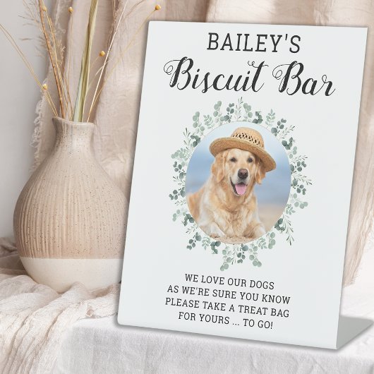 Signe De Table Traite de chien Mariage Faveur animal de compagnie