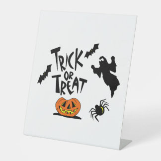 SIGNE DE TABLE TRICK OR TREAT 