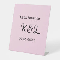 Trinquons à l'annonce de mariage lettre rose