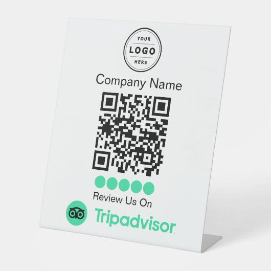 Signe De Table TripAdvisor Revoir la demande Pedestal avec code Q (Recto)