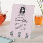 Signe De Table Triple déesse Hecate noir et rose Prix (In SItu)