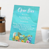 Signe De Table Tropical Bachelorette Open Bar Drinks (In SItu)