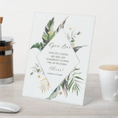 Signe De Table Tropical Foliage Green Mariage Open Bar (In SItu)