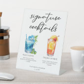 Signe De Table Tropical Island Mariage Signature Cocktails Menu (In SItu)