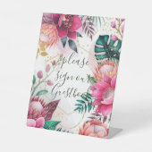 Signe De Table Tropical Stardust Garden Floral Paradise Wedding (Recto)