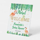 Signe De Table Tropical Summer Beach Luau Boys Baby shower (Recto)