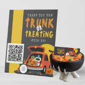 Signe De Table Trunk ou traiter Ghoulish Citrouille Business Merc