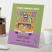 Signe De Table Trunk ou traiter la bannière d'Halloween (In SItu)