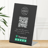 Signe De Table Trustpilot Nous revoir Black Business QR Code
