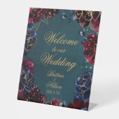 Signe De Table Turquoise Bordeaux Sapphire Bijou Tone de bienvenu (Recto)