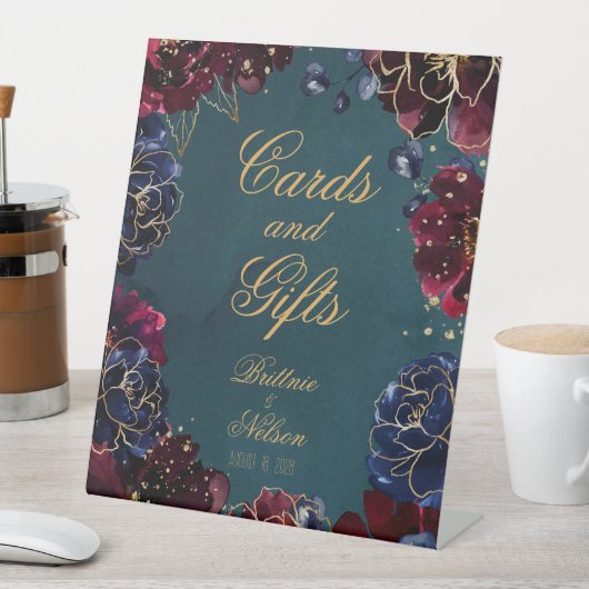 Signe De Table Turquoise Bordeaux Sapphire Bijoux Cartes et Cadea (In SItu)