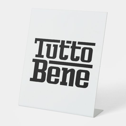 Signe De Table Tutto Bene (Recto)