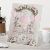 Signe De Table Tutu Cute Ballet Rose Ballerina Thème pour filles (In SItu)