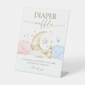 Signe De Table Twinkle Little Star Gender Reveal Diaper Raffle (Recto)