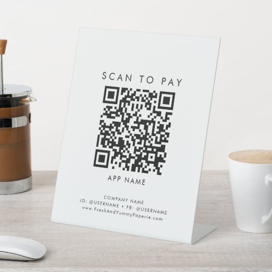 Signe De Table Typographie Chic Analyse d'entreprise à payer (In SItu)