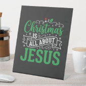 Signe De Table Typographie de Noël, tout est question de Jésus (In SItu)