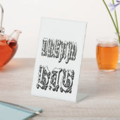 Signe De Table typographie gothique blackletter (In SItu)