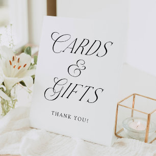 Signe De Table Typographie moderne Cartes de mariage et cadeaux