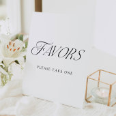 Signe De Table Typographie moderne élégant Mariage Faveurs