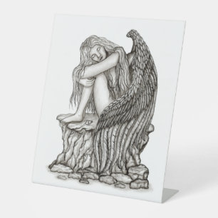 Signe De Table Un ange endormi sur la pierre