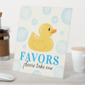 Signe De Table Un Canard chanceux 1er anniversaire fête Faveurs (In SItu)