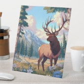 Signe De Table Un cerf en pleine nature (In SItu)