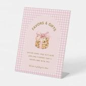 Signe De Table Un Cookie Doux Fille Premier Anniversaire Faveurs  (Recto)