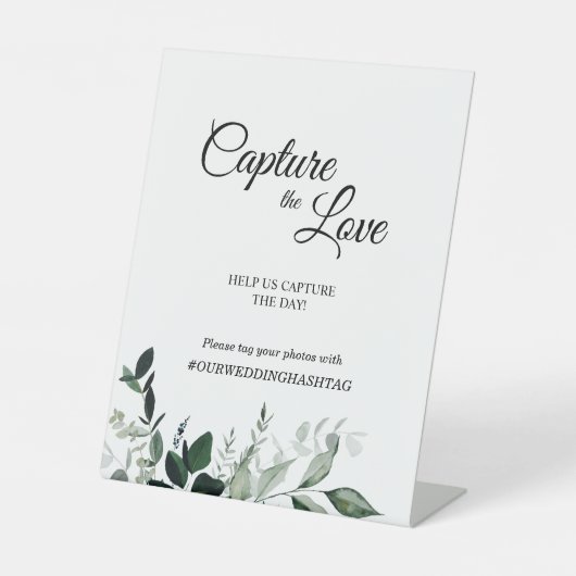 Signe De Table Un Mariage botanique neutre saisit l'amour (Recto)