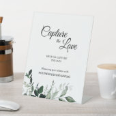 Signe De Table Un Mariage botanique neutre saisit l'amour (In SItu)
