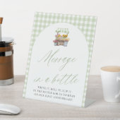 Signe De Table Un Message Du Marché Des Agriculteurs Verts Dans U (In SItu)