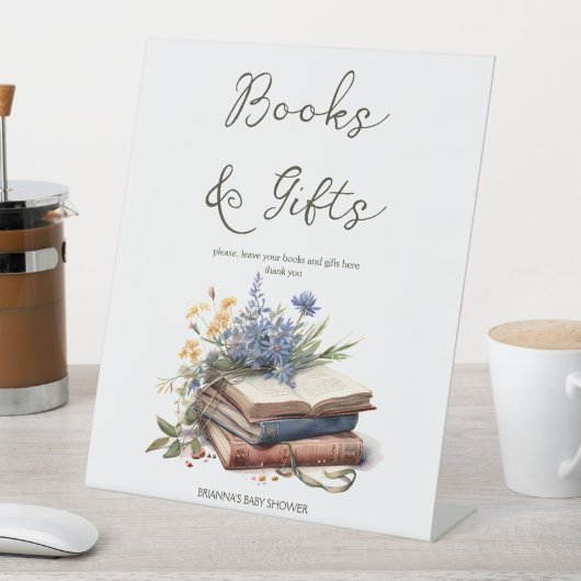 Signe De Table Un nouveau chapitre livre baby showers cadeaux (In SItu)