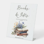 Signe De Table Un nouveau chapitre livre baby showers cadeaux (Recto)