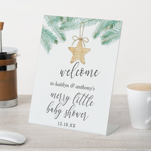 Signe De Table Un Petit Baby shower D'Accueil Merry (In SItu)
