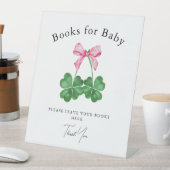 Signe De Table Un peu de chance Charm Shamrock Livres pour Baby S (In SItu)