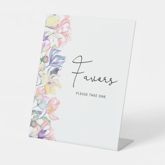 Signe De Table Un peu de fleur sauvage est en route pour Favors (Recto)