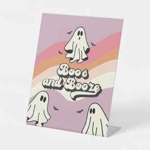 Signe De Table Un rétro fantôme d'anniversaire de boisson alcooli