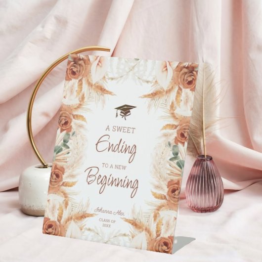 Signe De Table Un Symbole Doux Terminant À Nouveau Début De Diplô