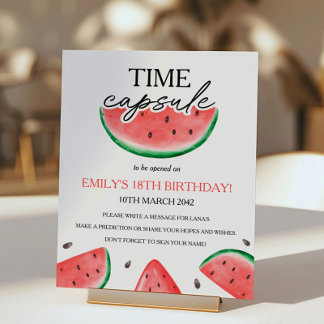 Signe De Table Une Capsule Melon Watermelon Time Capsule