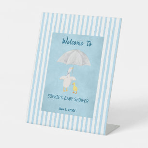 Signe De Table Une petite oie est en route Baby Shower Bienvenue