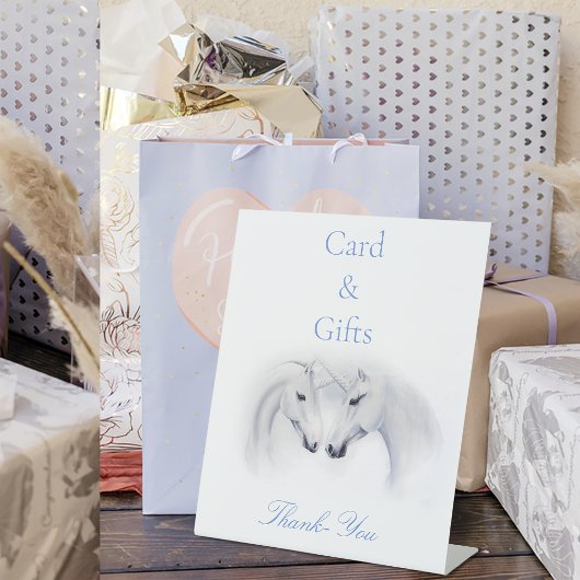 Signe De Table Unicornes blanches Aimer Couple