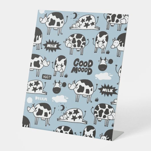 Signe De Table Vache et lait (Recto)