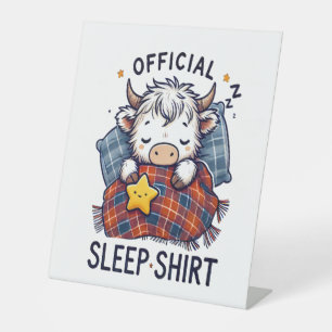 Signe De Table Vache Highland, sommeil officiel