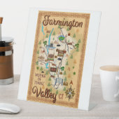 Signe De Table Vallée De Farmington, Connecticut, Mère De Villes (In SItu)