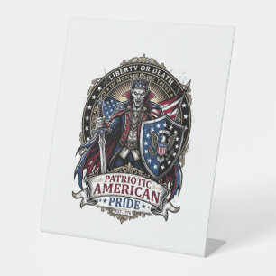 Signe De Table Vampire Patriotique Liberté Seigneur Horreur Monst