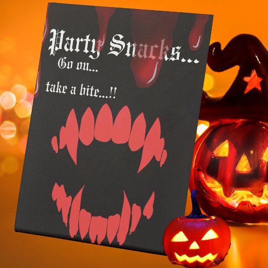 Signe De Table Vampires Bite Halloween Party Snacks