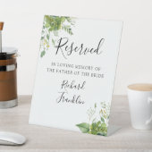 Signe De Table Végétal Fleur Mémoire Réservé pour Mariage (In SItu)