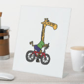 Signe De Table Vélo cool Giraffe équitation (In SItu)